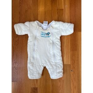 Baby Merlins Magic Sleepsuit Cream White Small 3-6 Months 12-18lbs